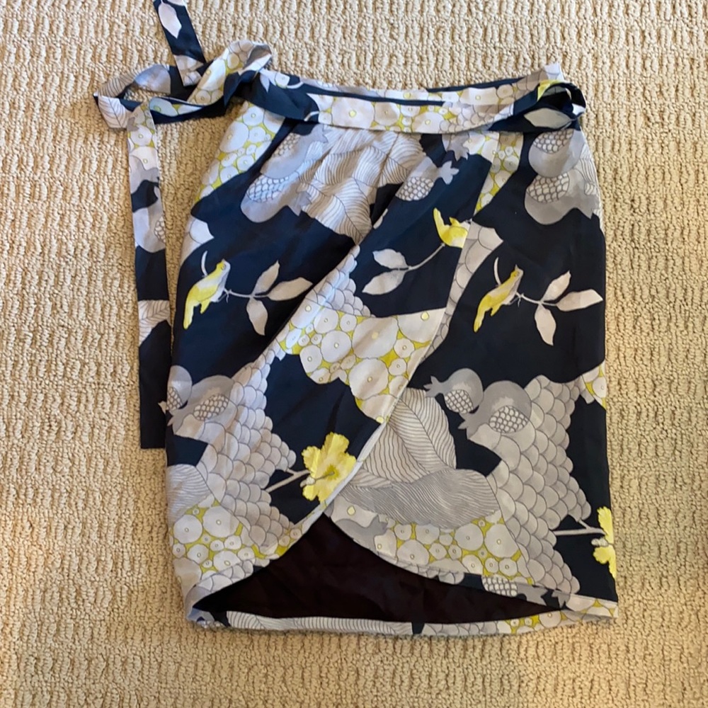 Massimo Dutti Wrap Silk Skirt